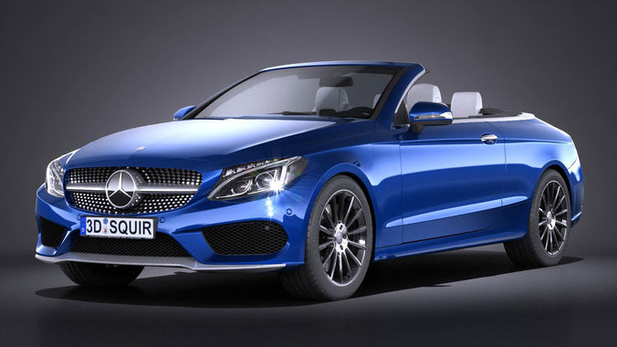 Mercedes C-Class Cabrio 2017 3D model