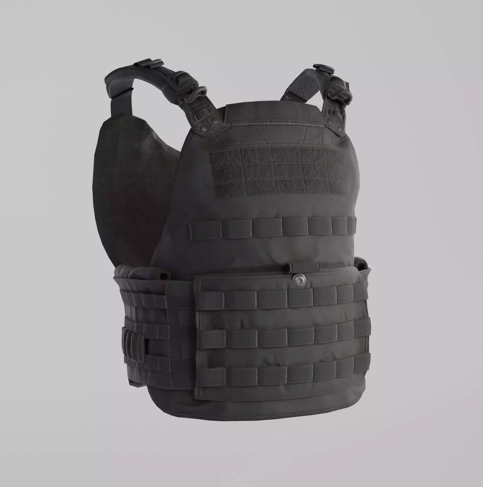Tactical Bullet Proof Vest - PBR Lowpoly Game Ready Low-poly 3D model_0