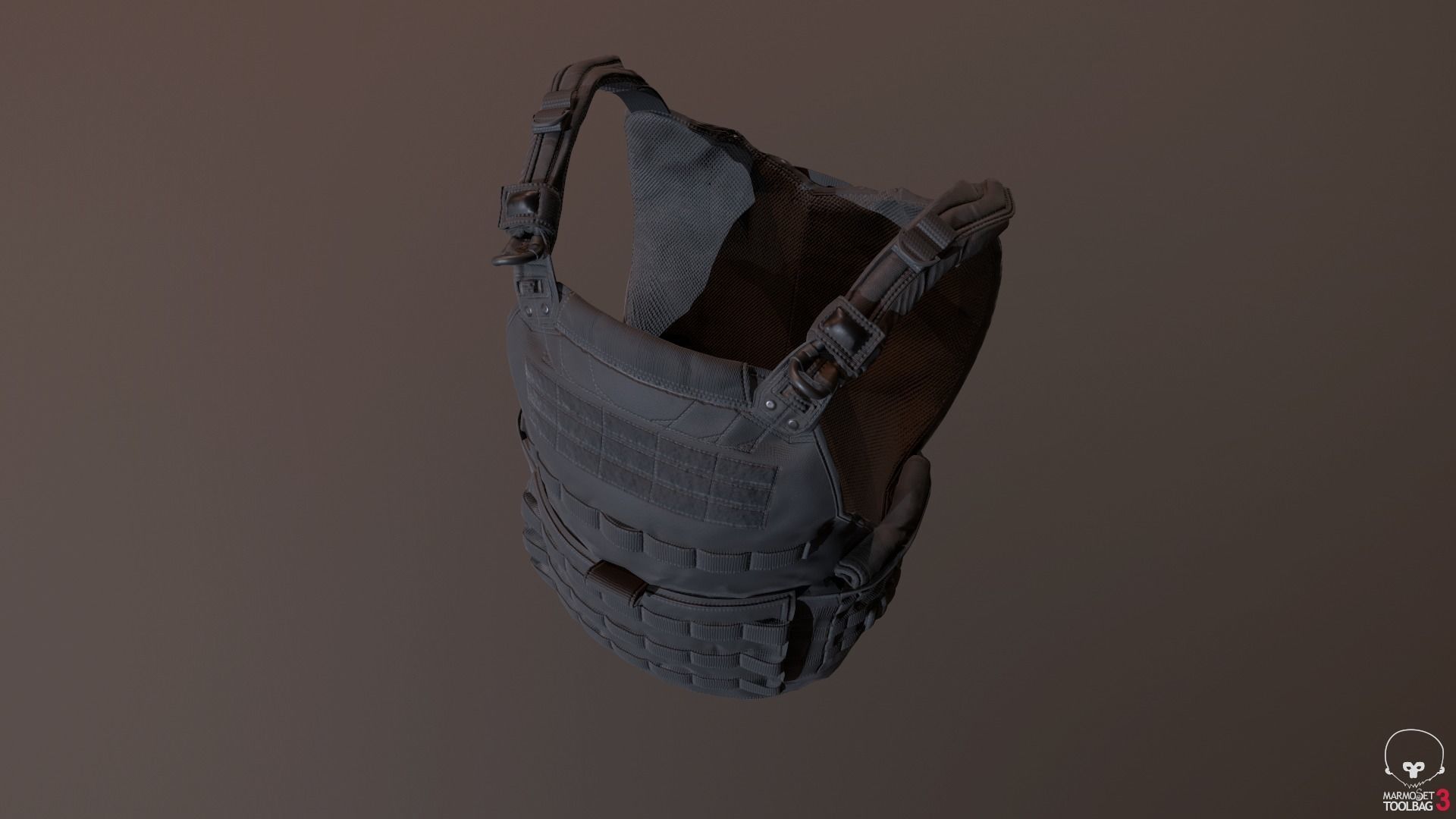 Tactical Bullet Proof Vest - PBR Lowpoly Game Ready Low-poly 3D model_16
