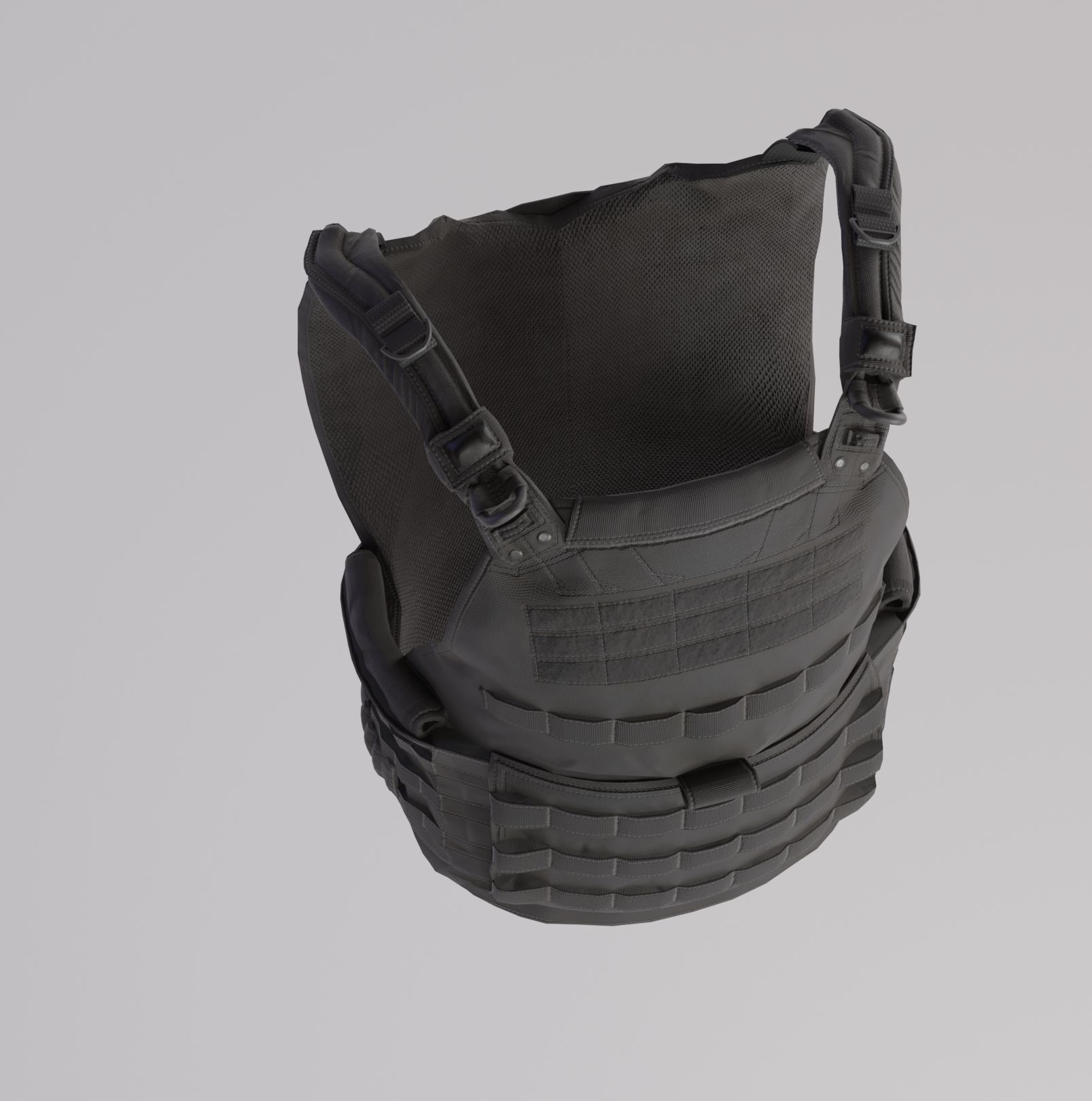 Tactical Bullet Proof Vest - PBR Lowpoly Game Ready Low-poly 3D model_4