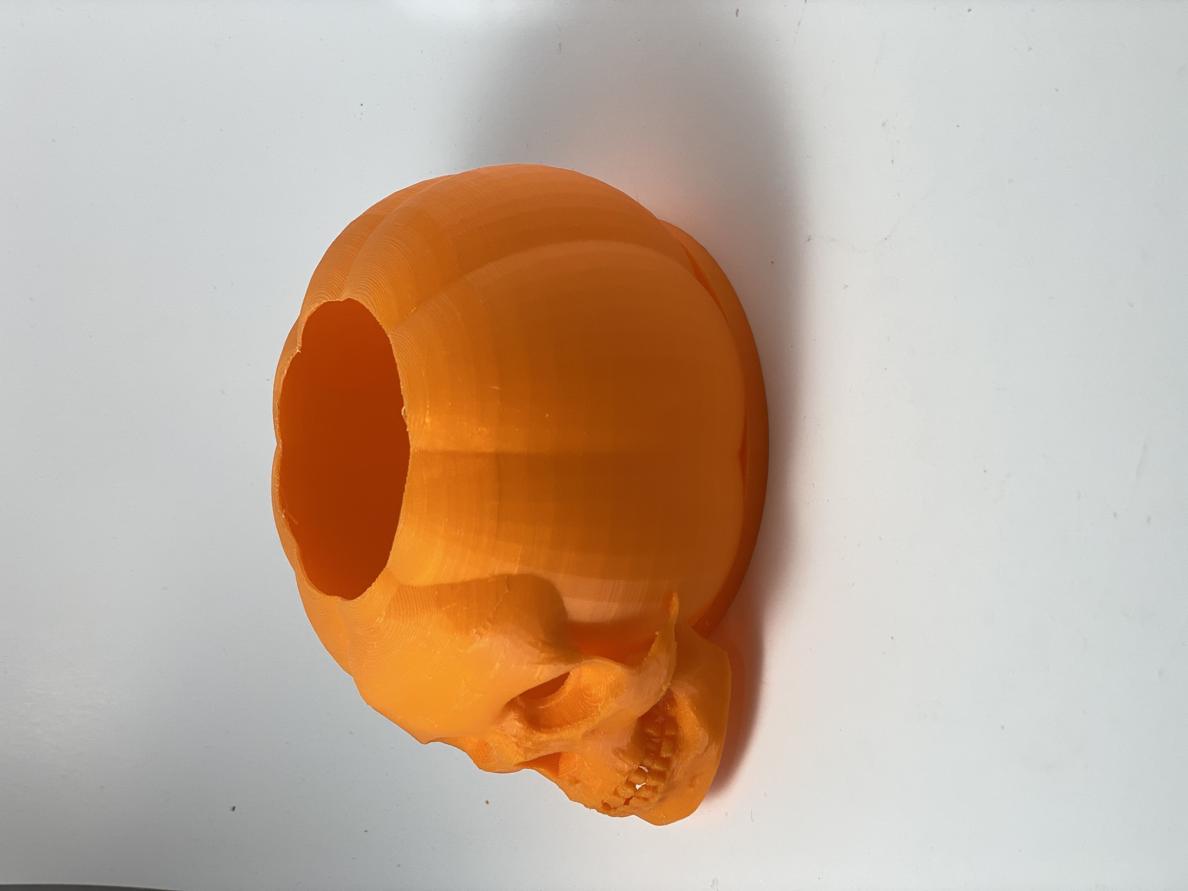 Halloween The Jack-O-Lantern with Skull 3D print model_8