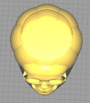 Halloween The Jack-O-Lantern with Skull 3D print model_2