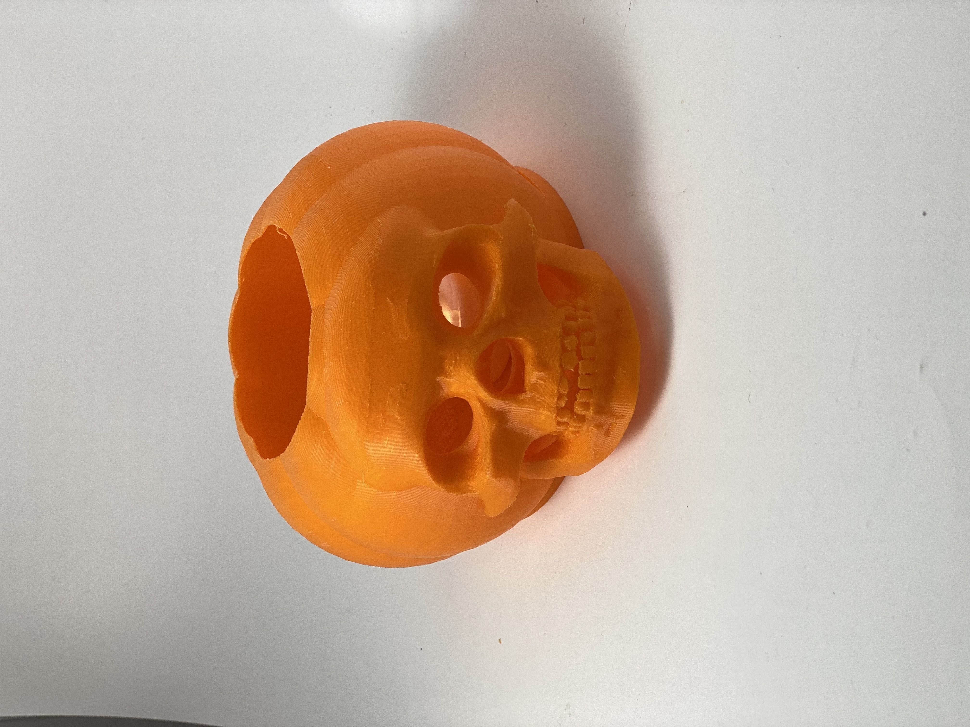 Halloween The Jack-O-Lantern with Skull 3D print model_12