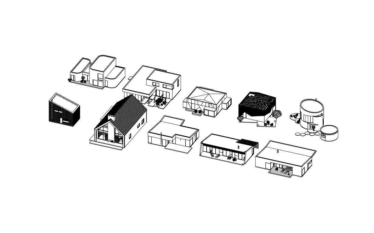 House Pack of 10 - Part 2  Low-poly 3D model_11