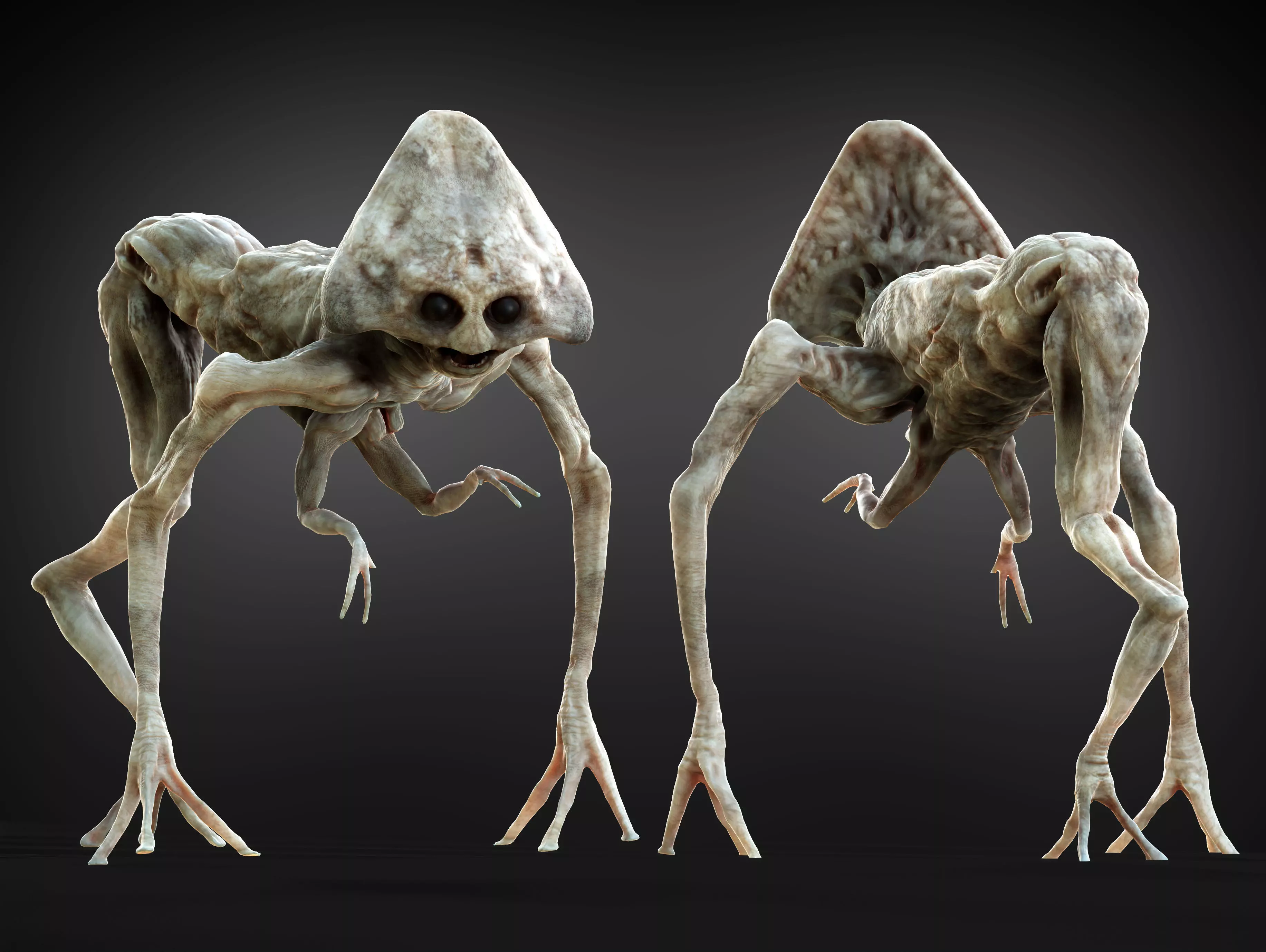 Alien from War of the Worlds Low-poly 3D model_0
