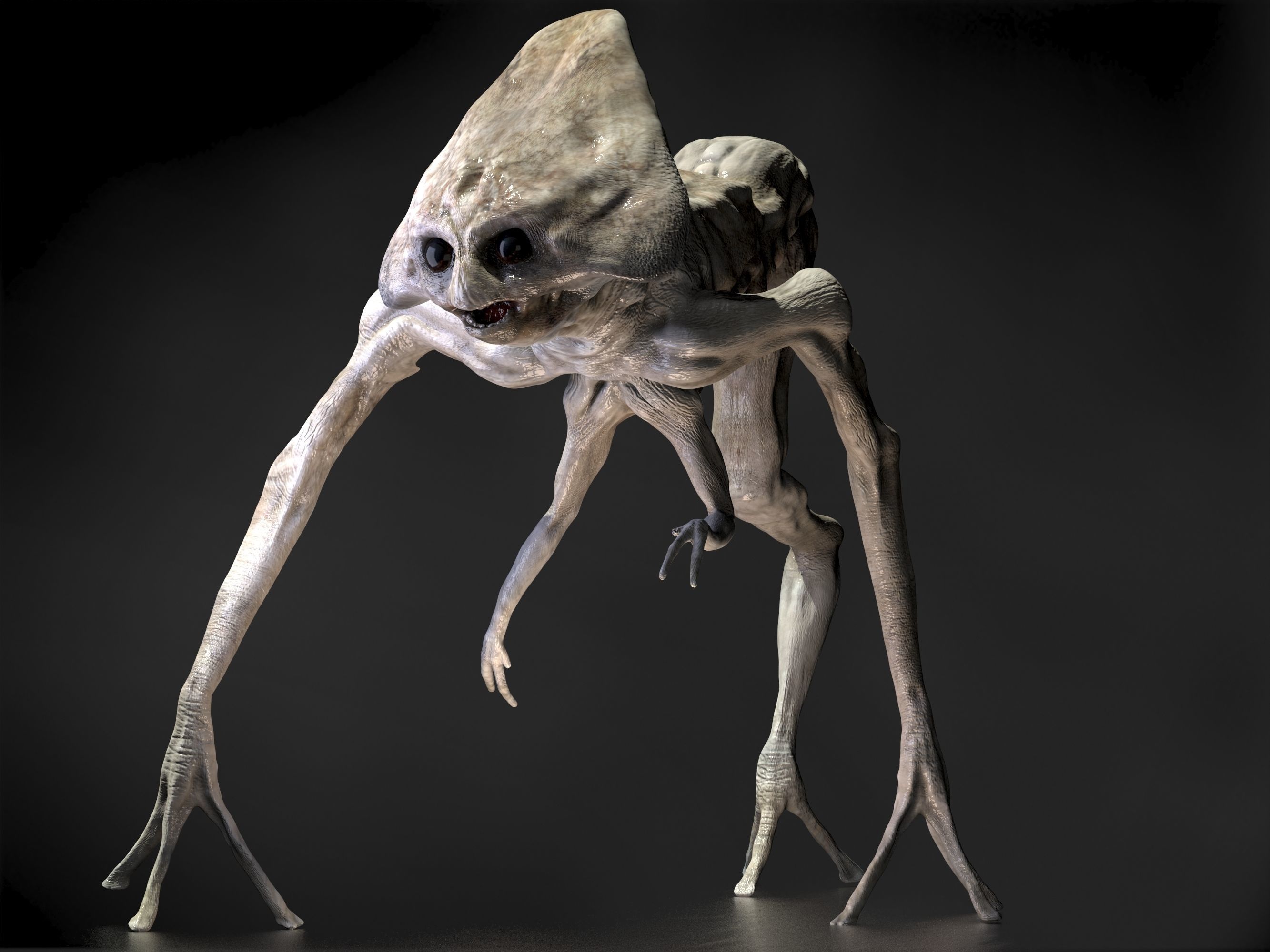 Alien from War of the Worlds Low-poly 3D model_2