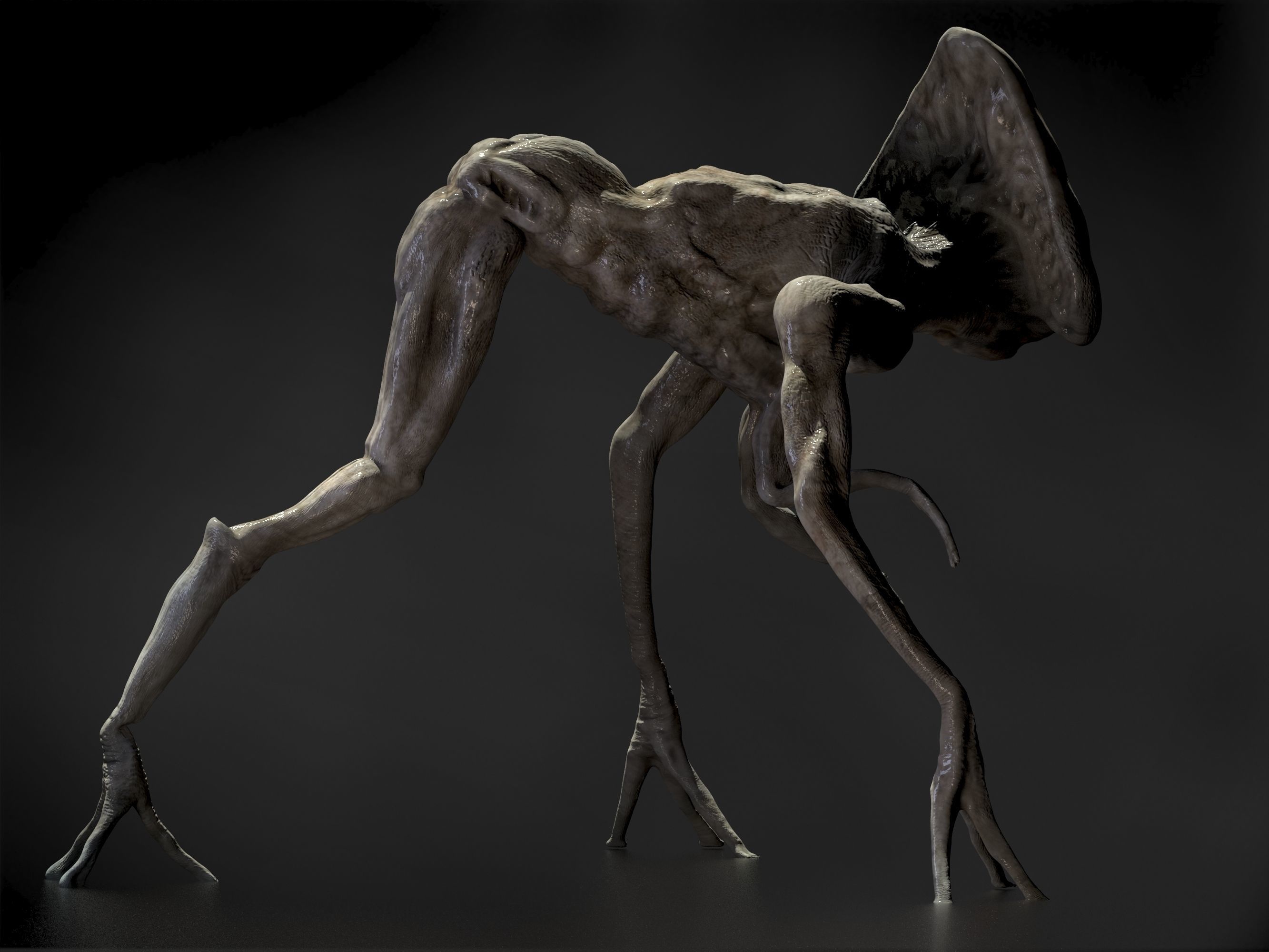 Alien from War of the Worlds Low-poly 3D model_7