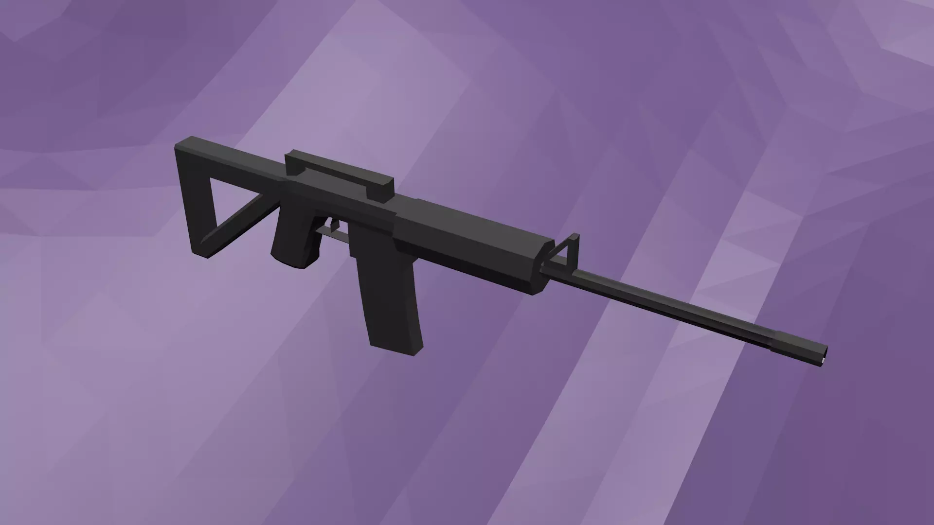 Assault Rifle - Low Poly Low-poly 3D model