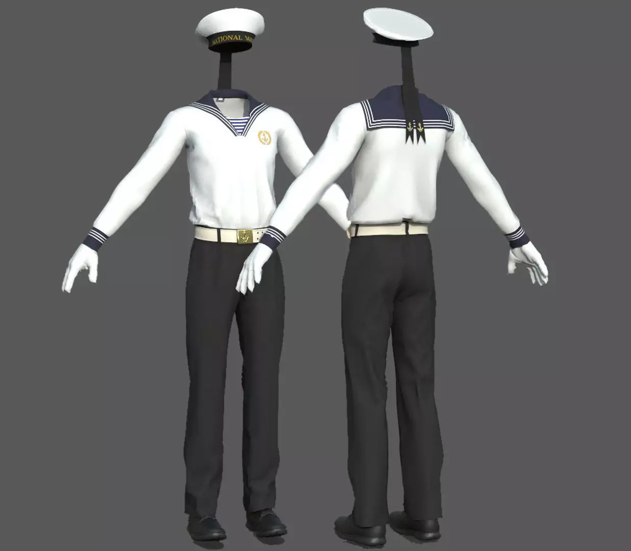 SUIT SAILOR 3D model