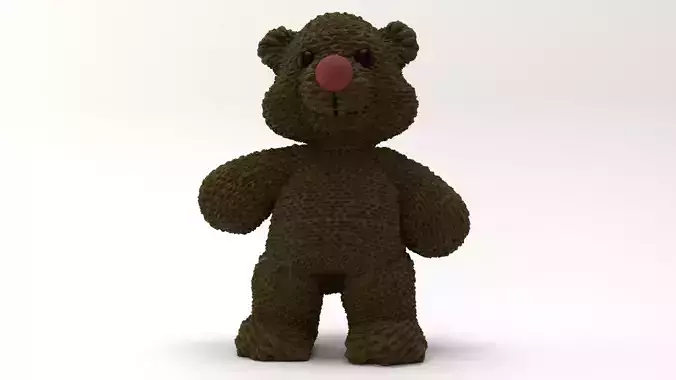 Teddy Bear Low-poly 3D model