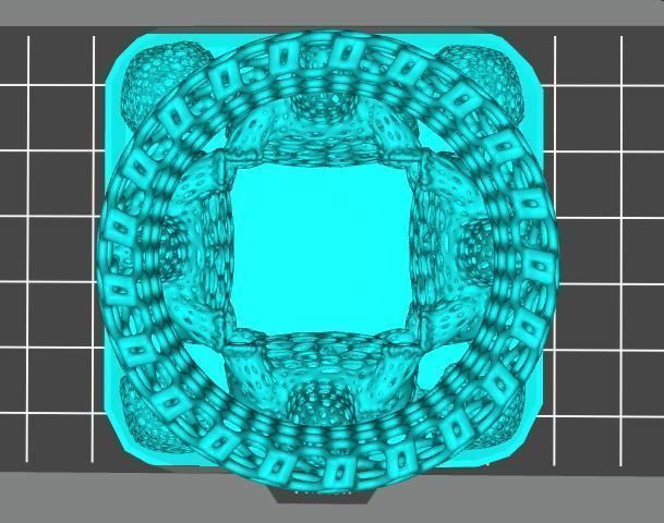 Large Pen Holder - dancing turtles  3D print model_3