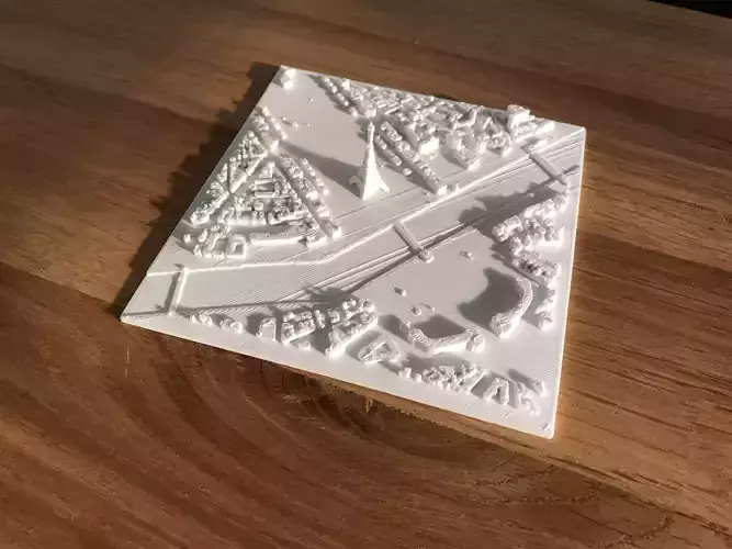 EIFFEL TOWER - PARIS CITY 3D print model