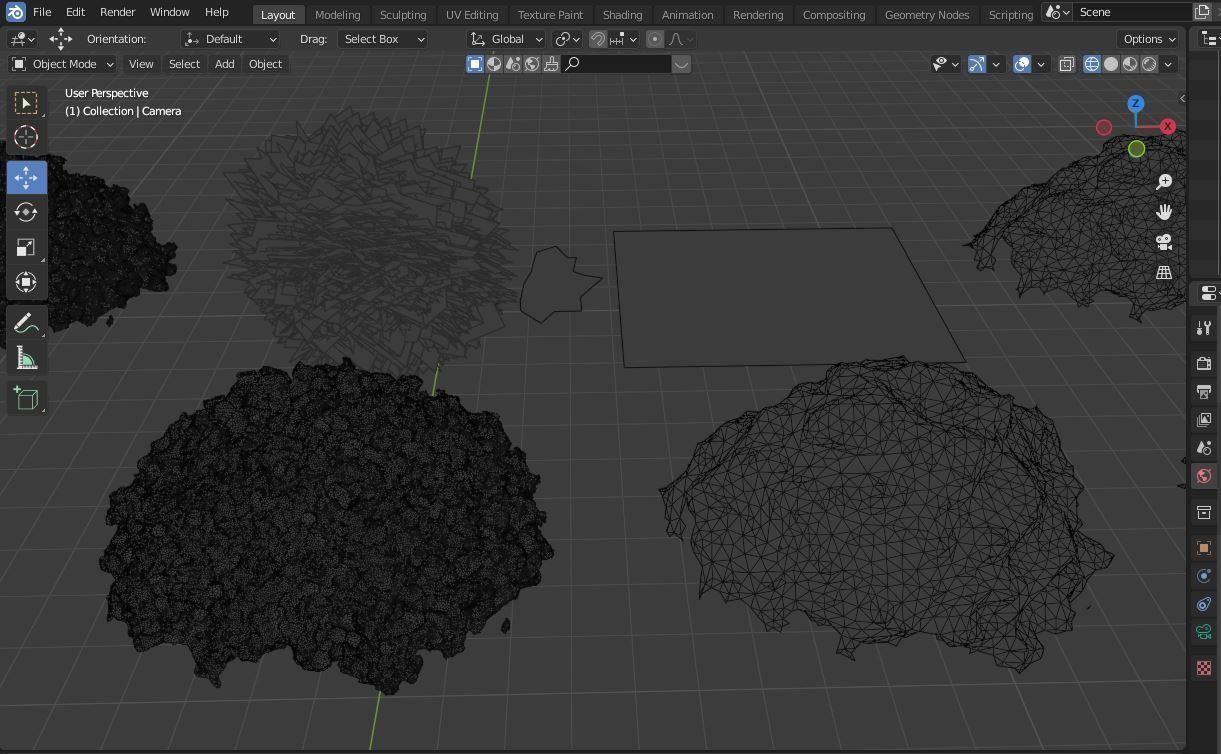 Flowers bush bundle - scanned Low-poly 3D model_37