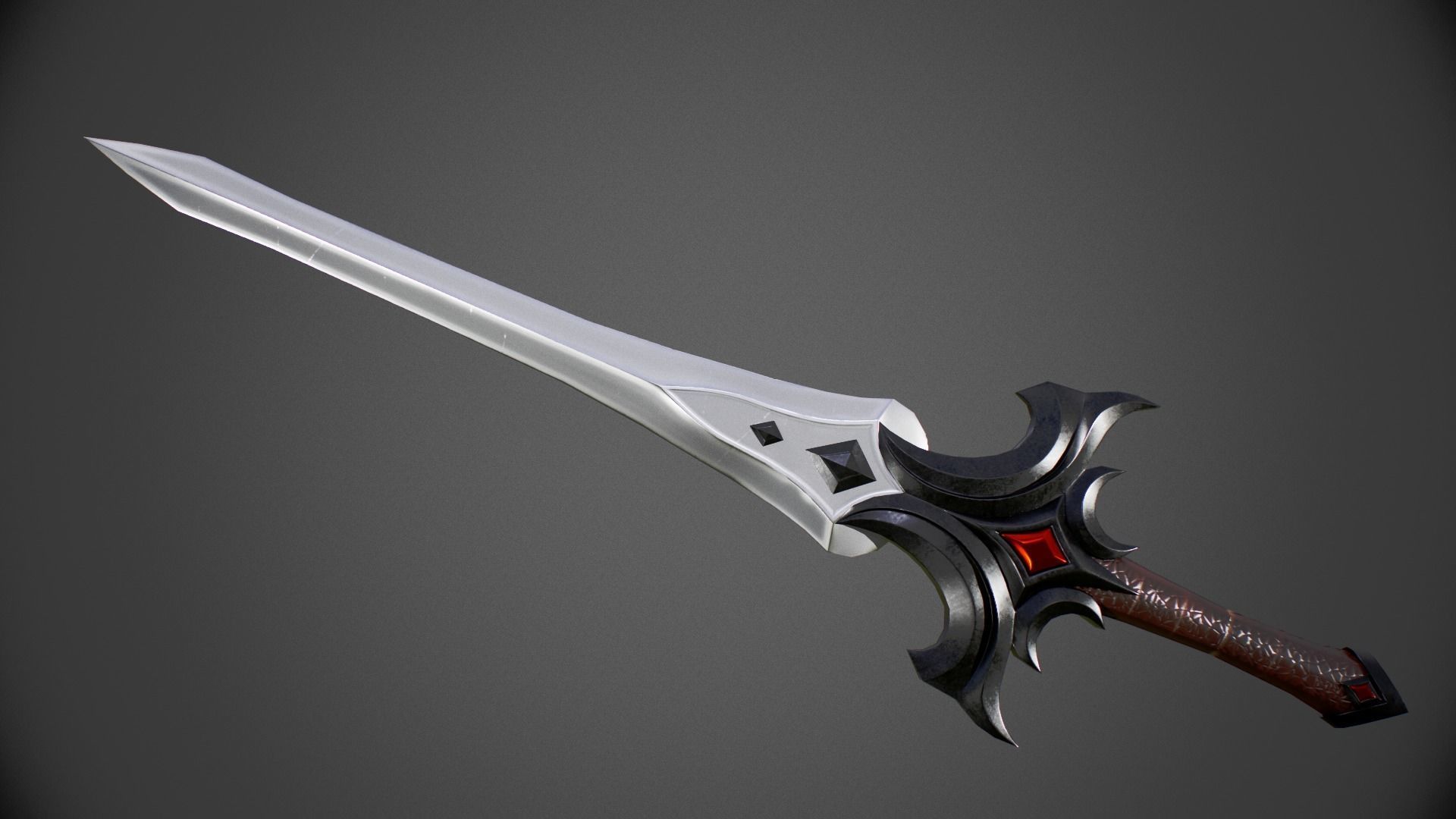 Fantasy dark weapon 3D Model Collection_12
