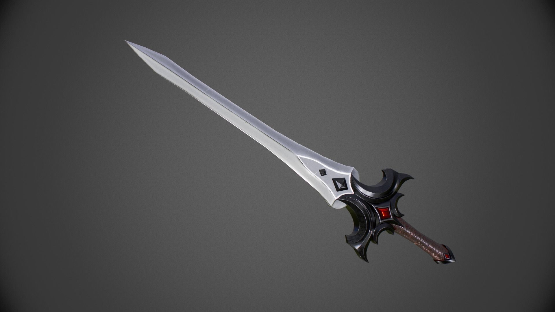 Fantasy dark weapon 3D Model Collection_5