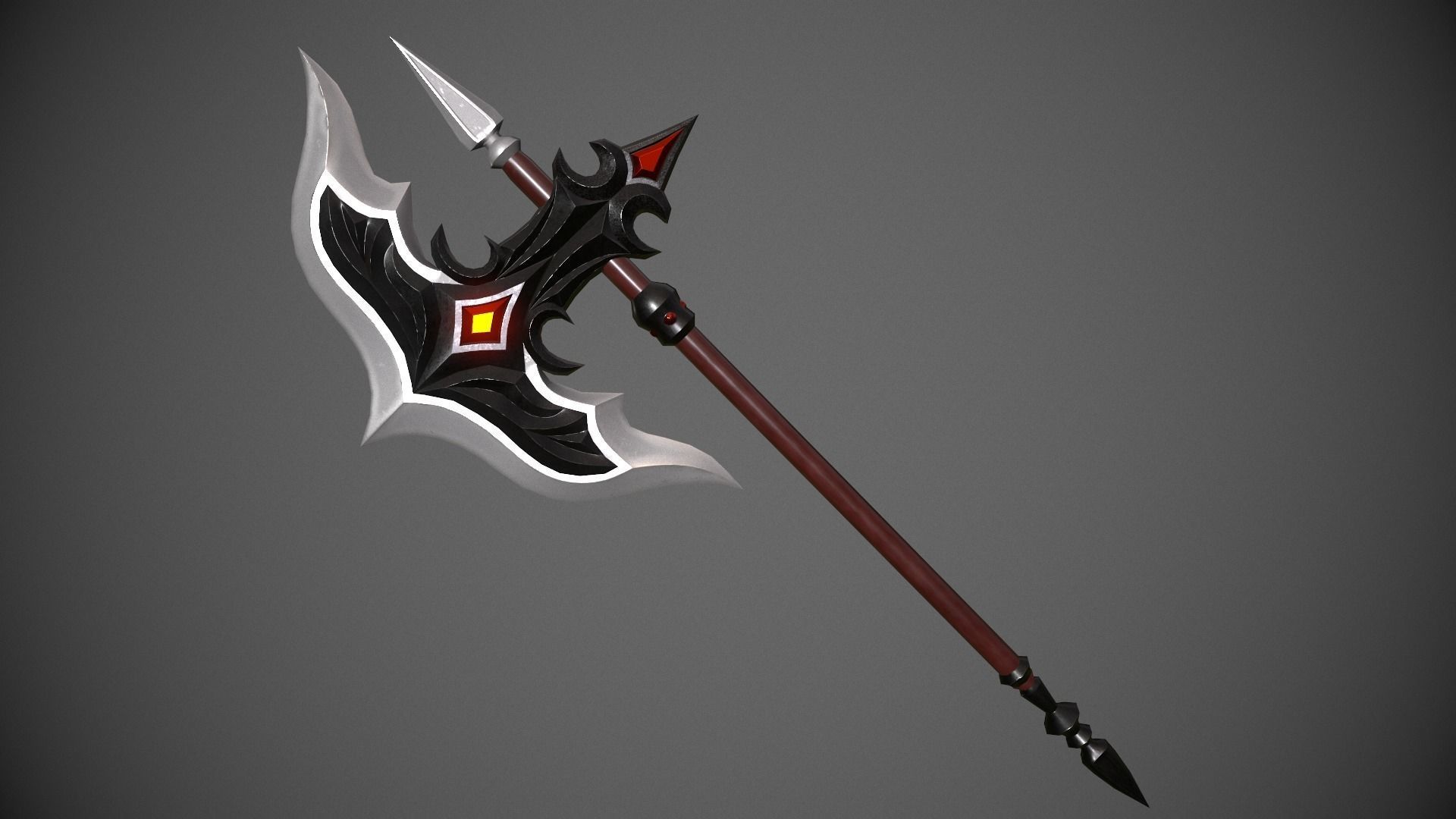 Fantasy dark weapon 3D Model Collection_4