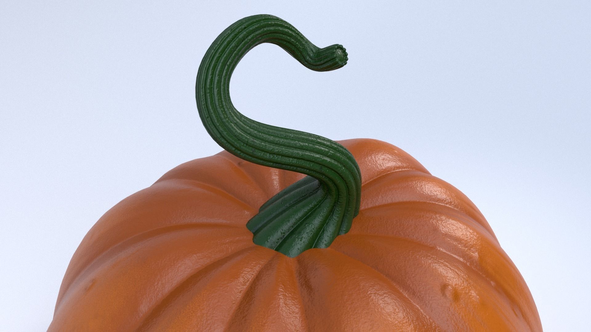 Halloween Pumpkin Low-poly 3D model_4