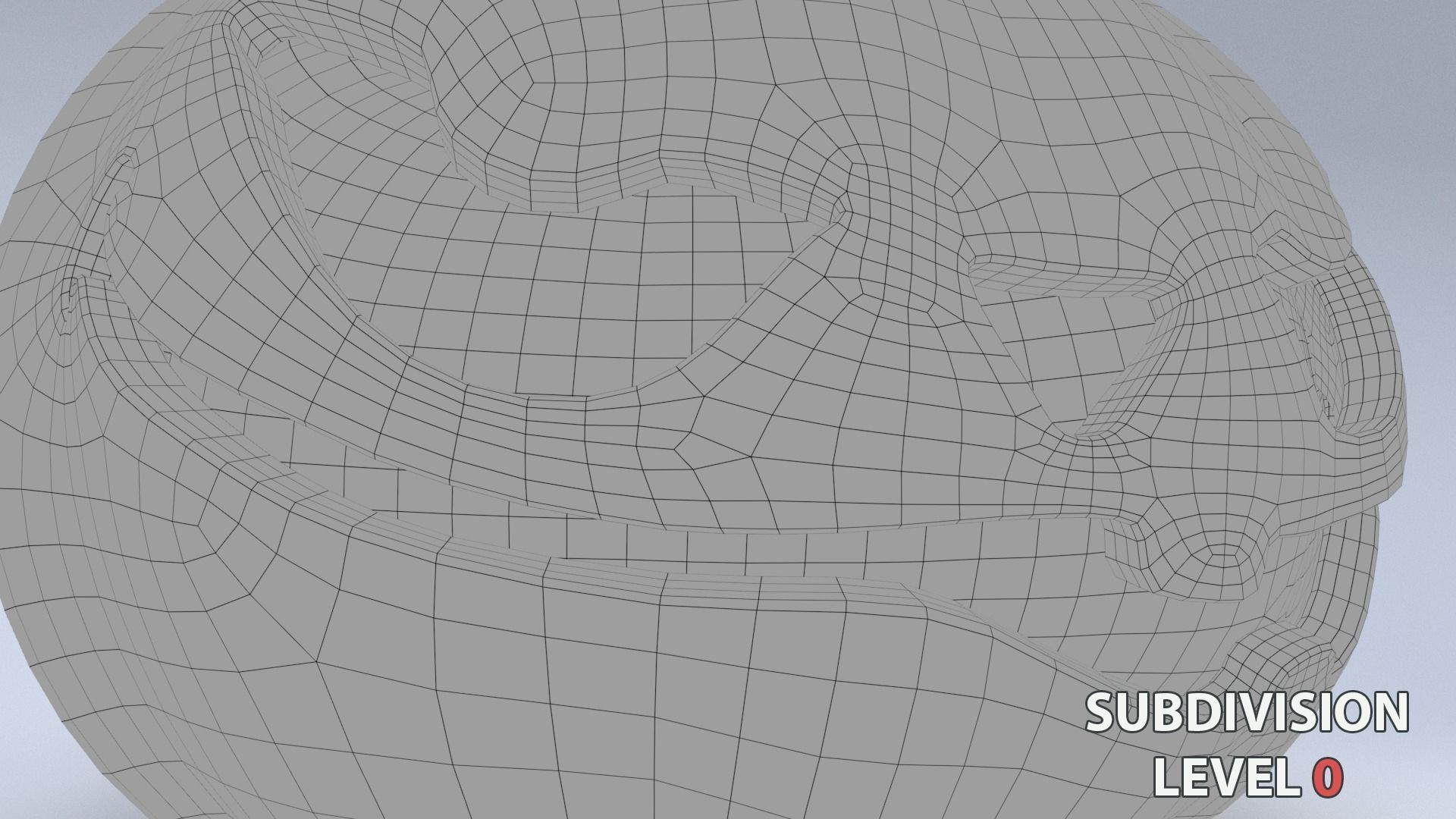 Halloween Pumpkin Low-poly 3D model_16