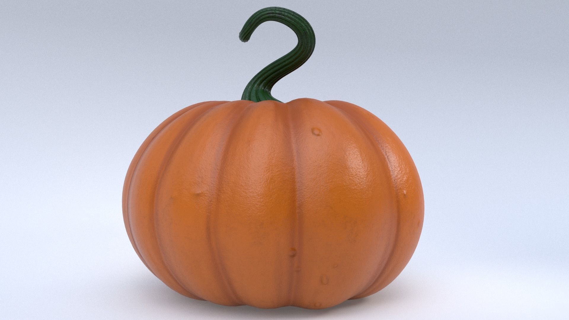 Halloween Pumpkin Low-poly 3D model_6