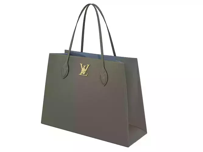 Louis Vuitton Lockme Shopper Bag Khaki Low-poly 3D model