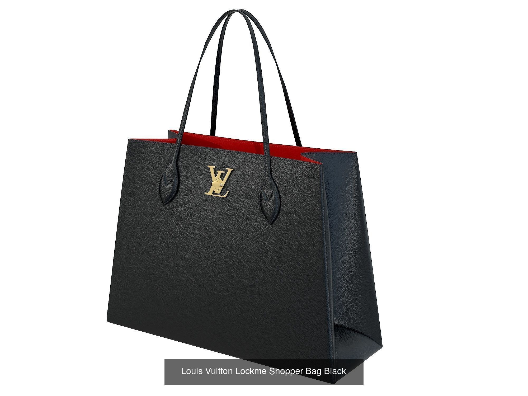 Louis Vuitton Lockme Shopper Bag 3D Model Collection_2