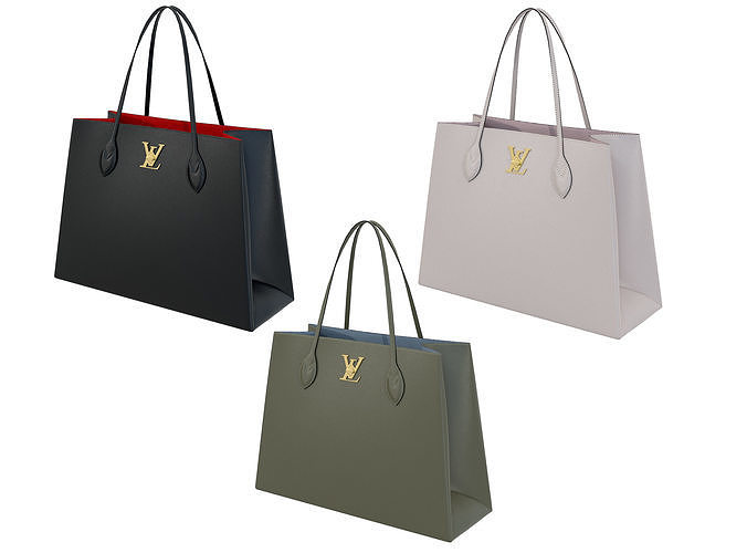 Louis Vuitton Lockme Shopper Bag 3D Model Collection