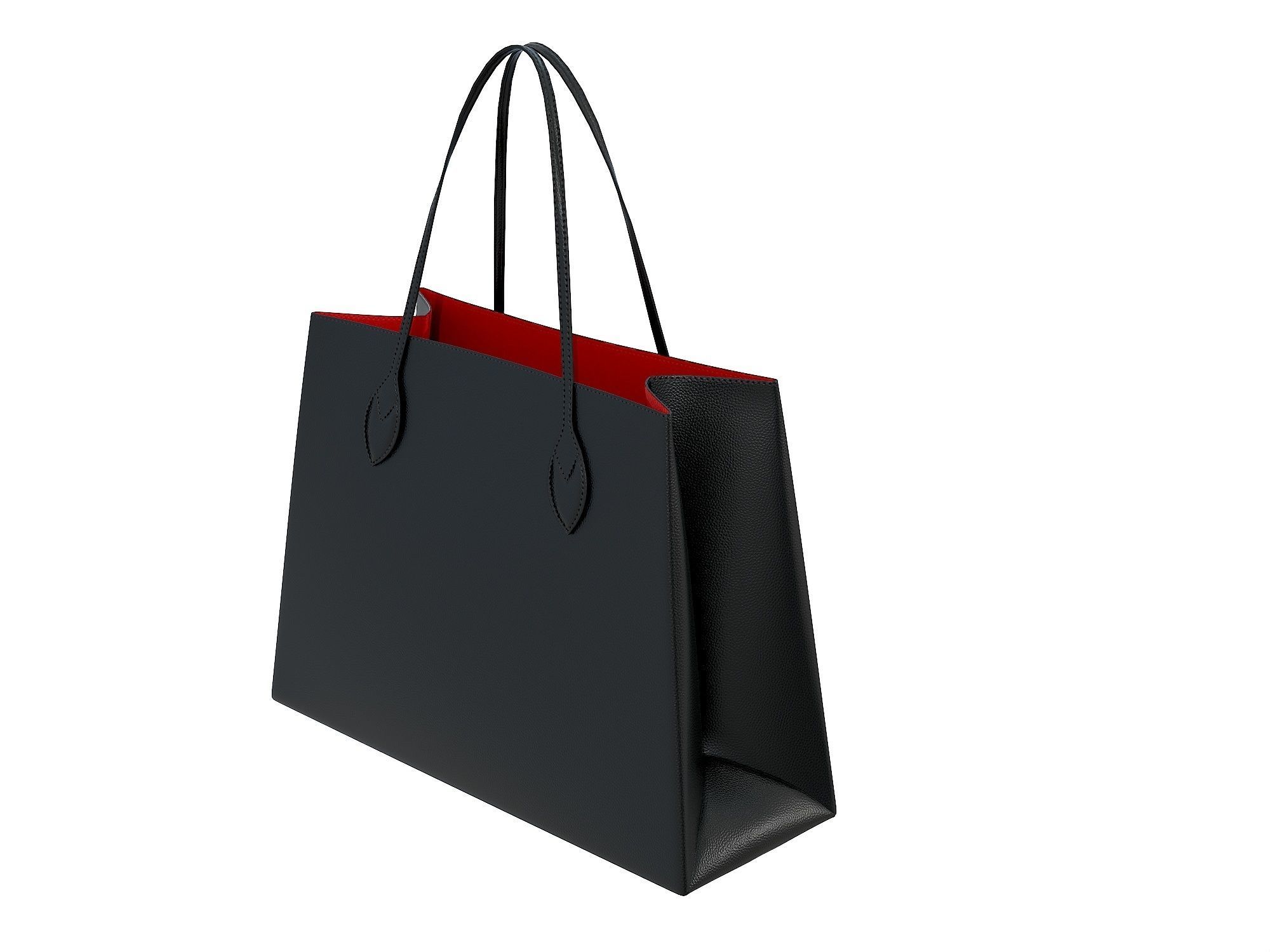 Louis Vuitton Lockme Shopper Bag 3D Model Collection_15