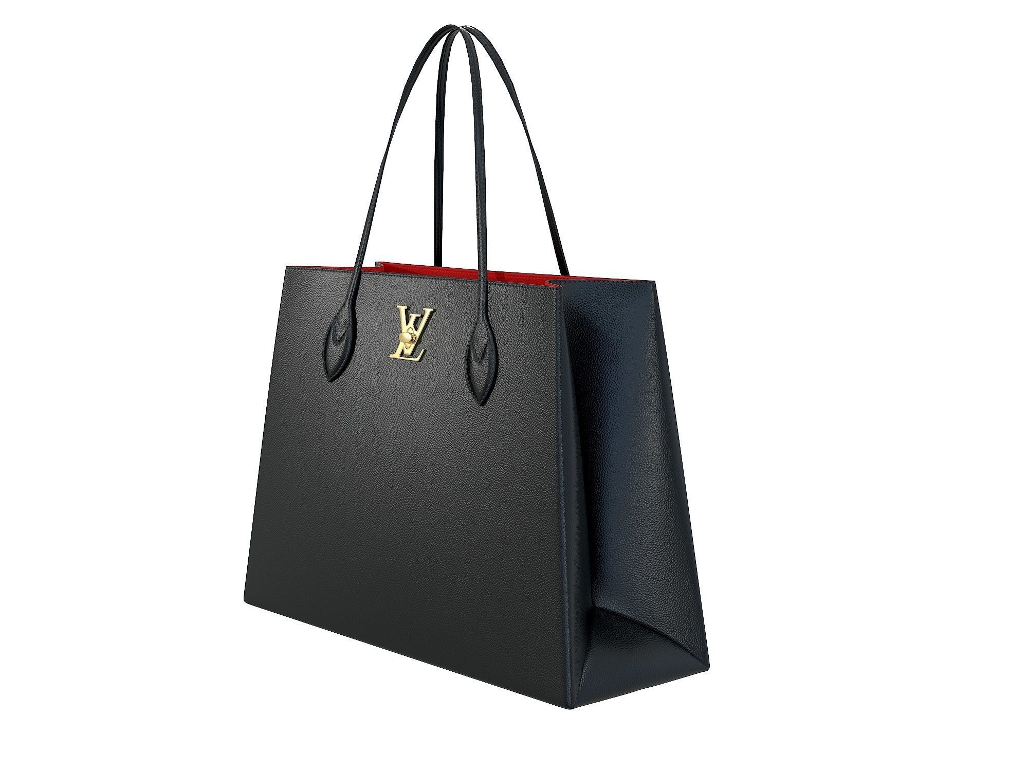 Louis Vuitton Lockme Shopper Bag 3D Model Collection_14