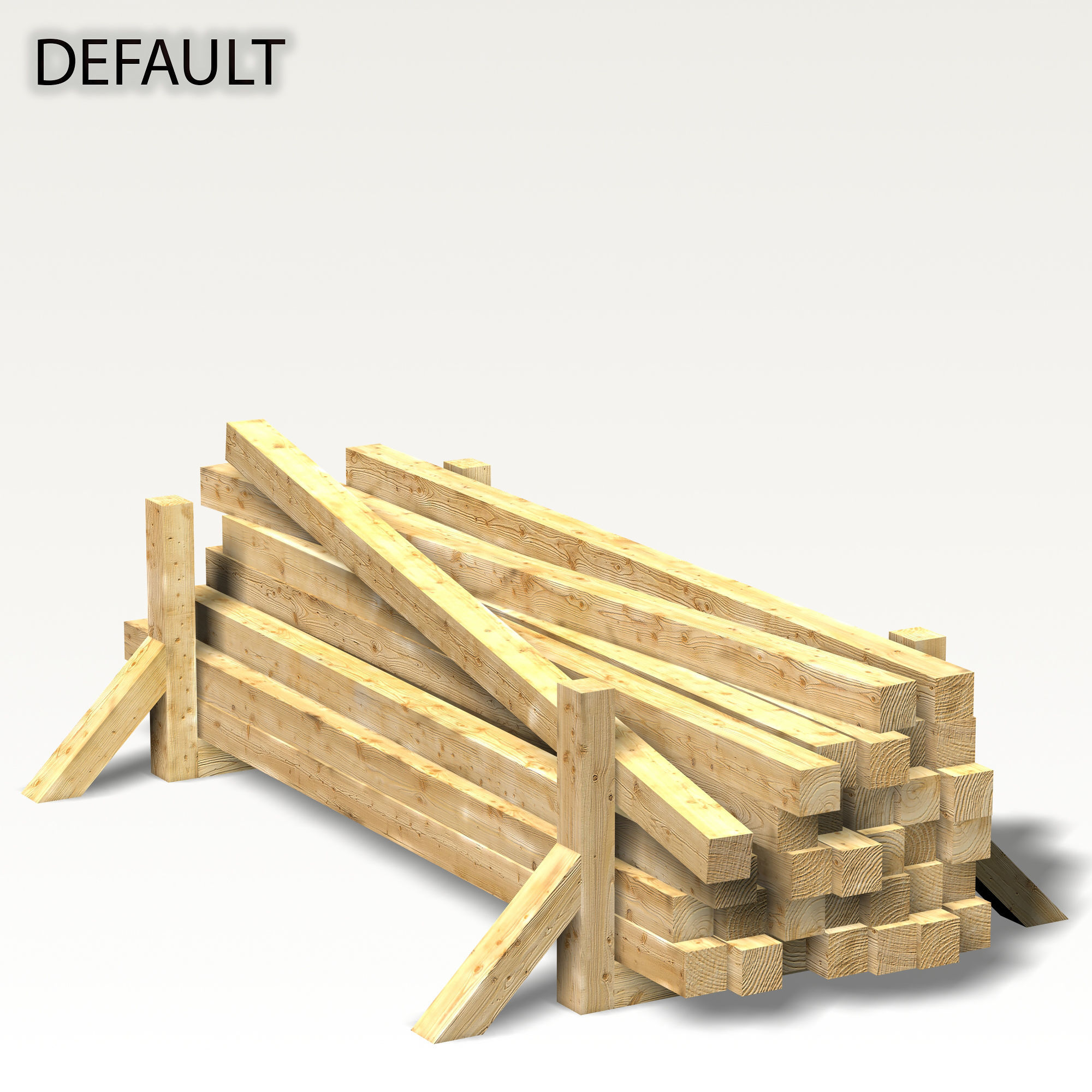 Stack wood materials 03 3D model_1