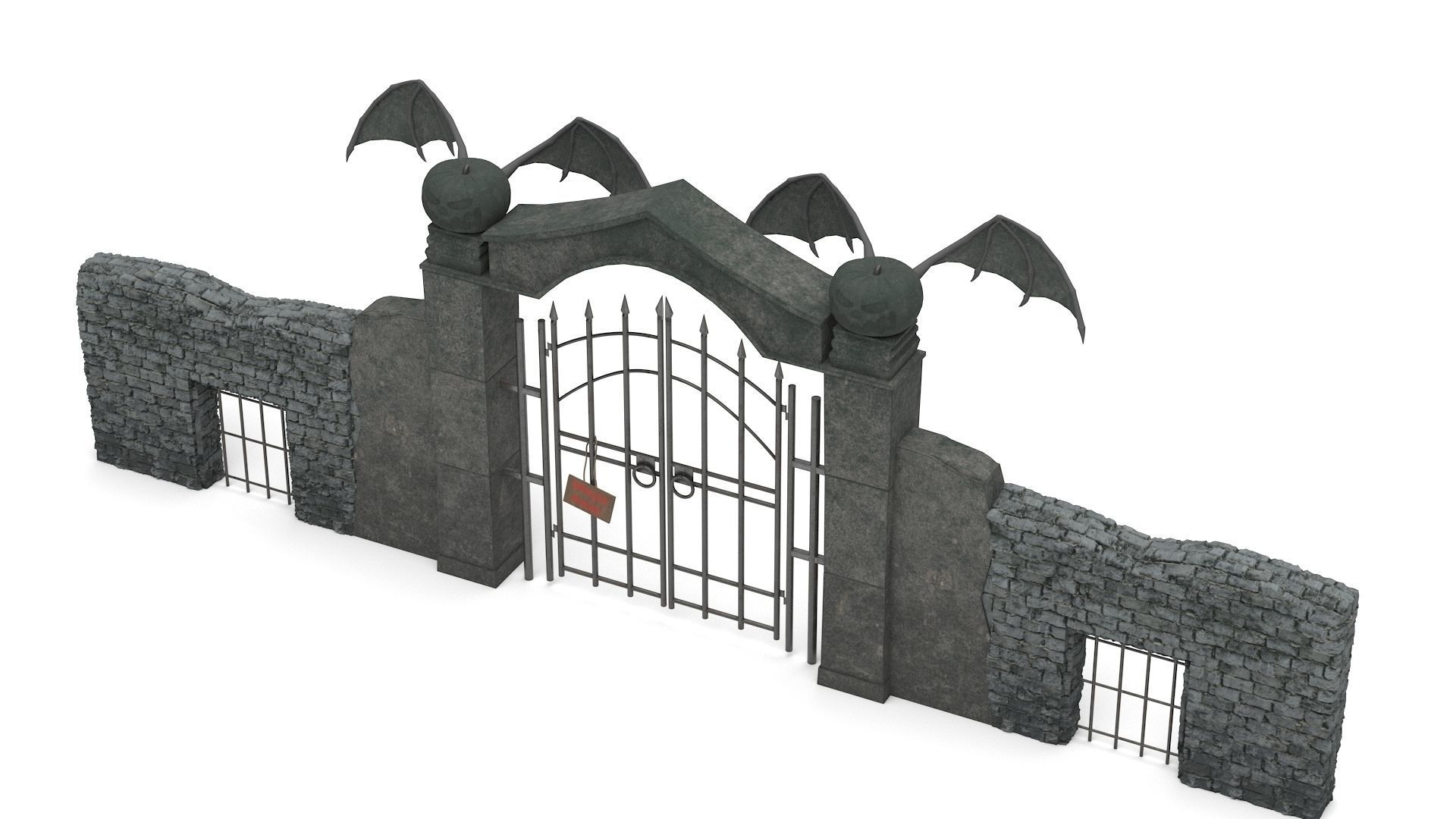 Halloween Gate 3D model_5