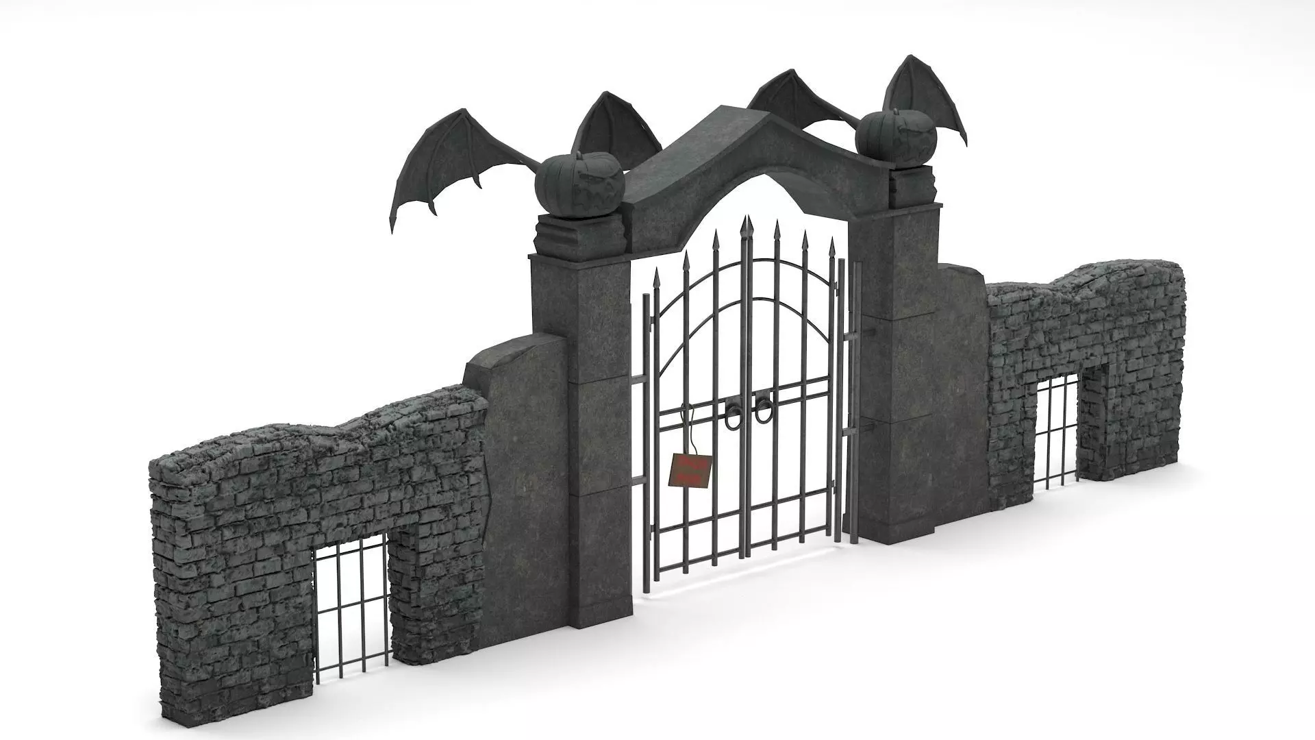 Halloween Gate 3D model_0
