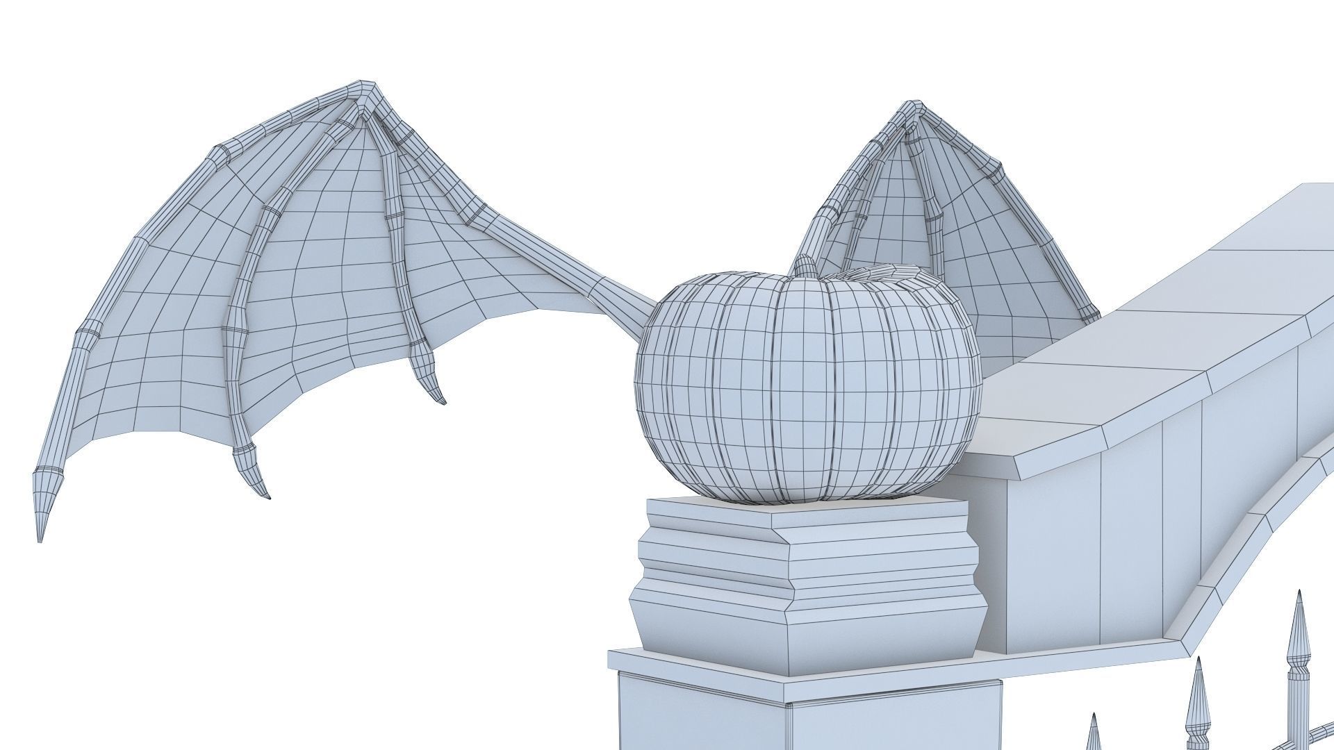 Halloween Gate 3D model_11