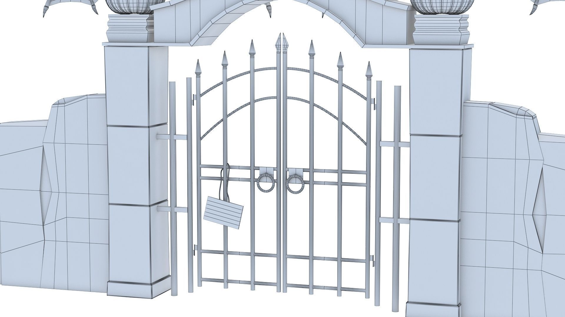Halloween Gate 3D model_13