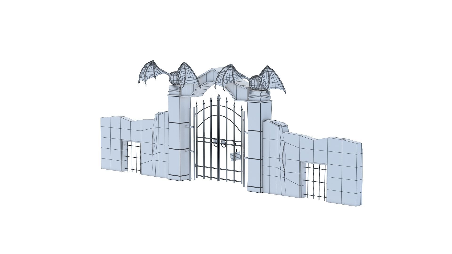 Halloween Gate 3D model_14