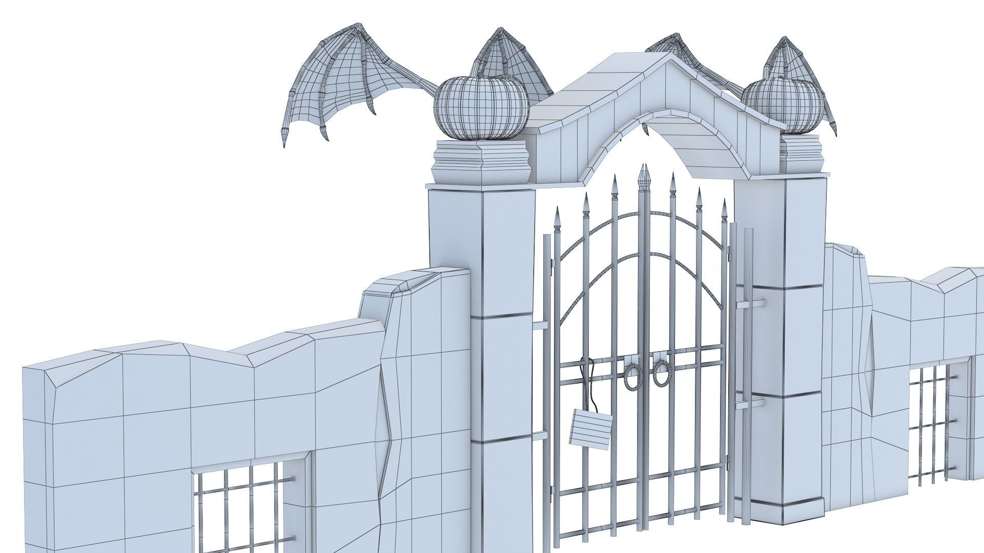 Halloween Gate 3D model_10