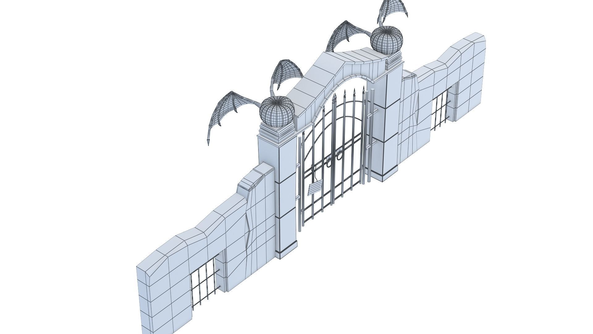 Halloween Gate 3D model_16