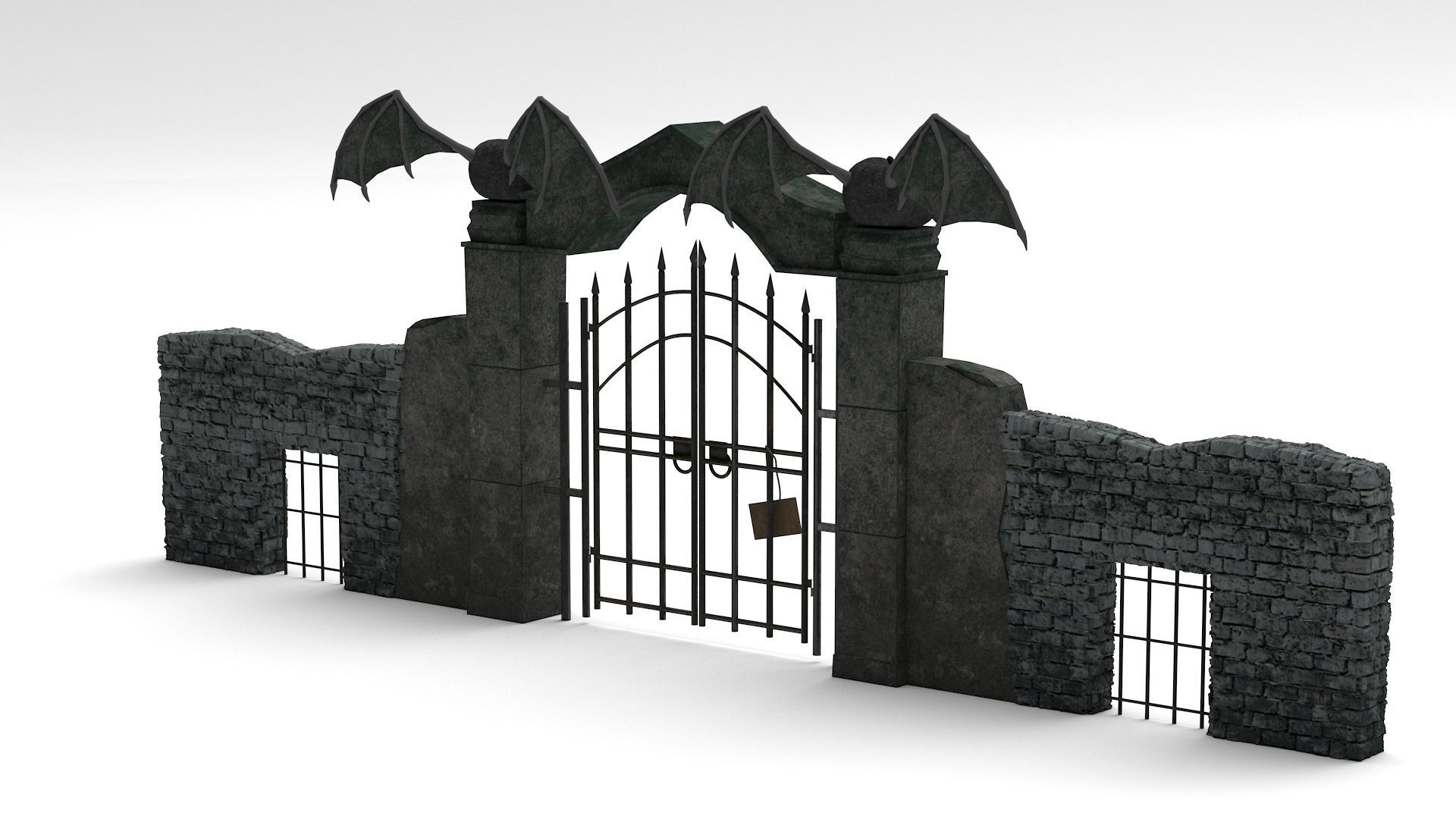 Halloween Gate 3D model_8