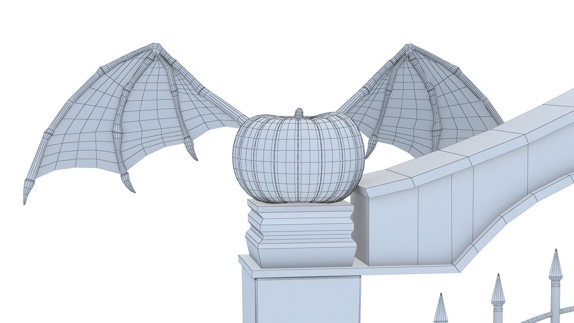Halloween Gate 3D model_12