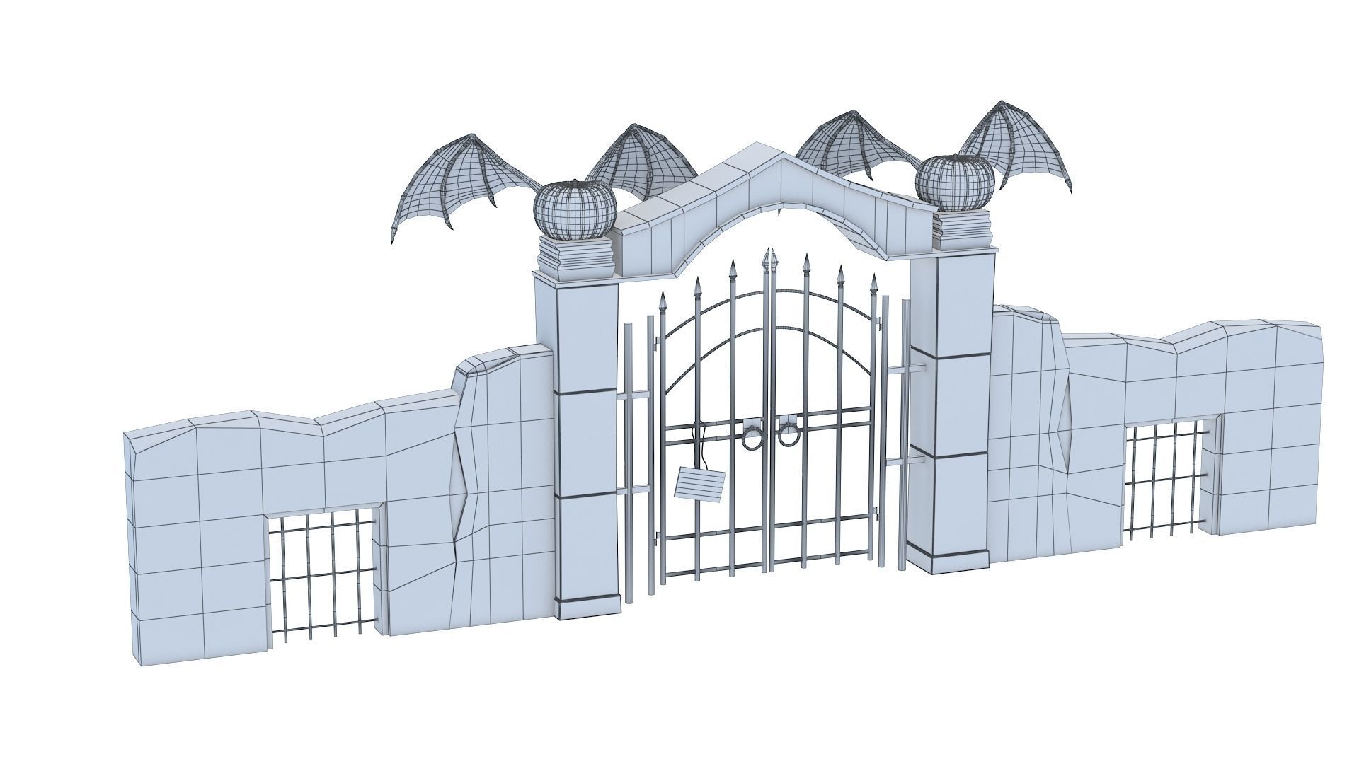Halloween Gate 3D model_9