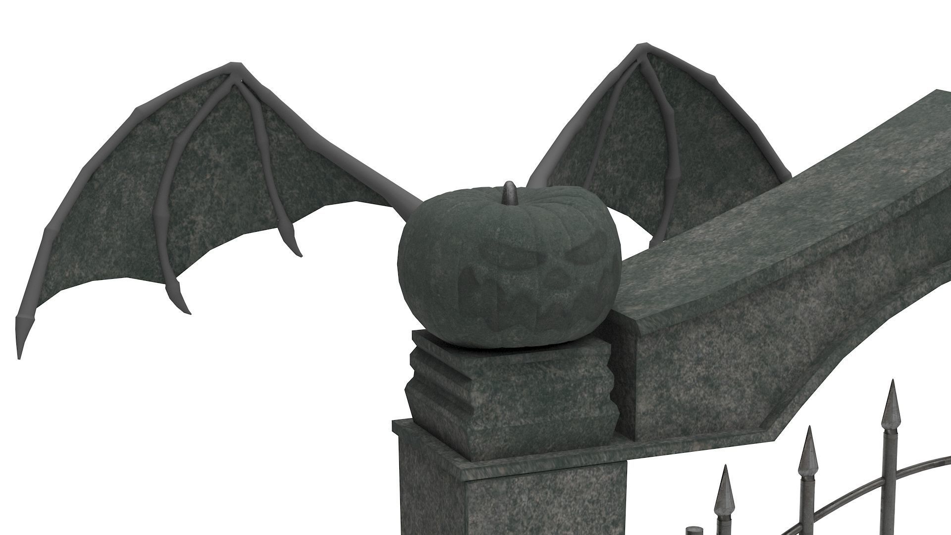 Halloween Gate 3D model_4