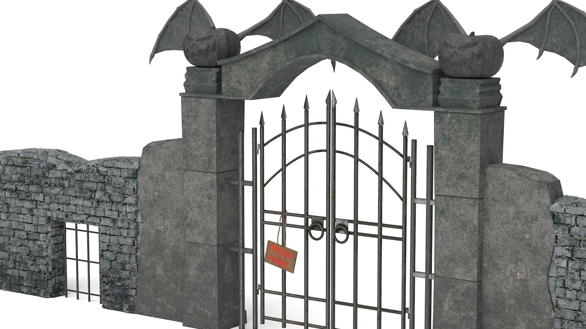 Halloween Gate 3D model_6