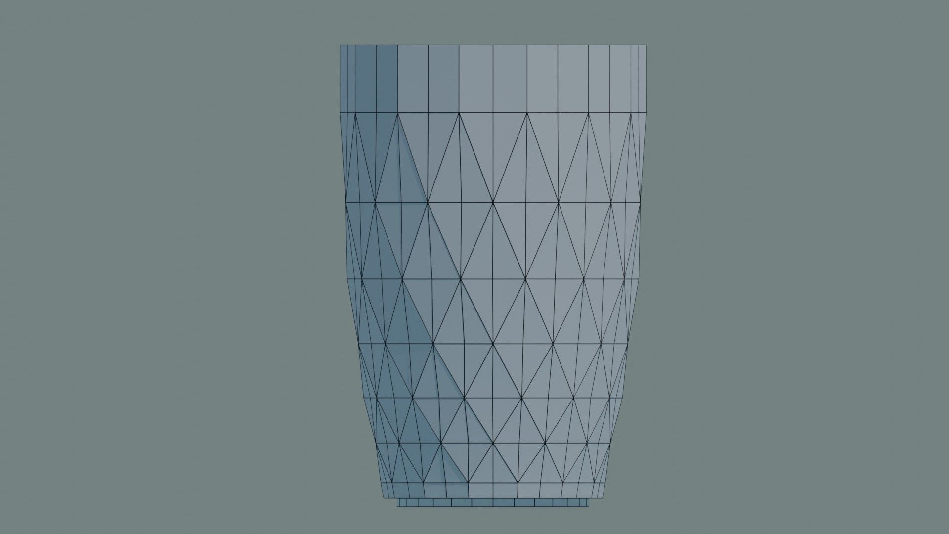 Glass II Faceted LP Lowpoly Low-poly 3D model_15