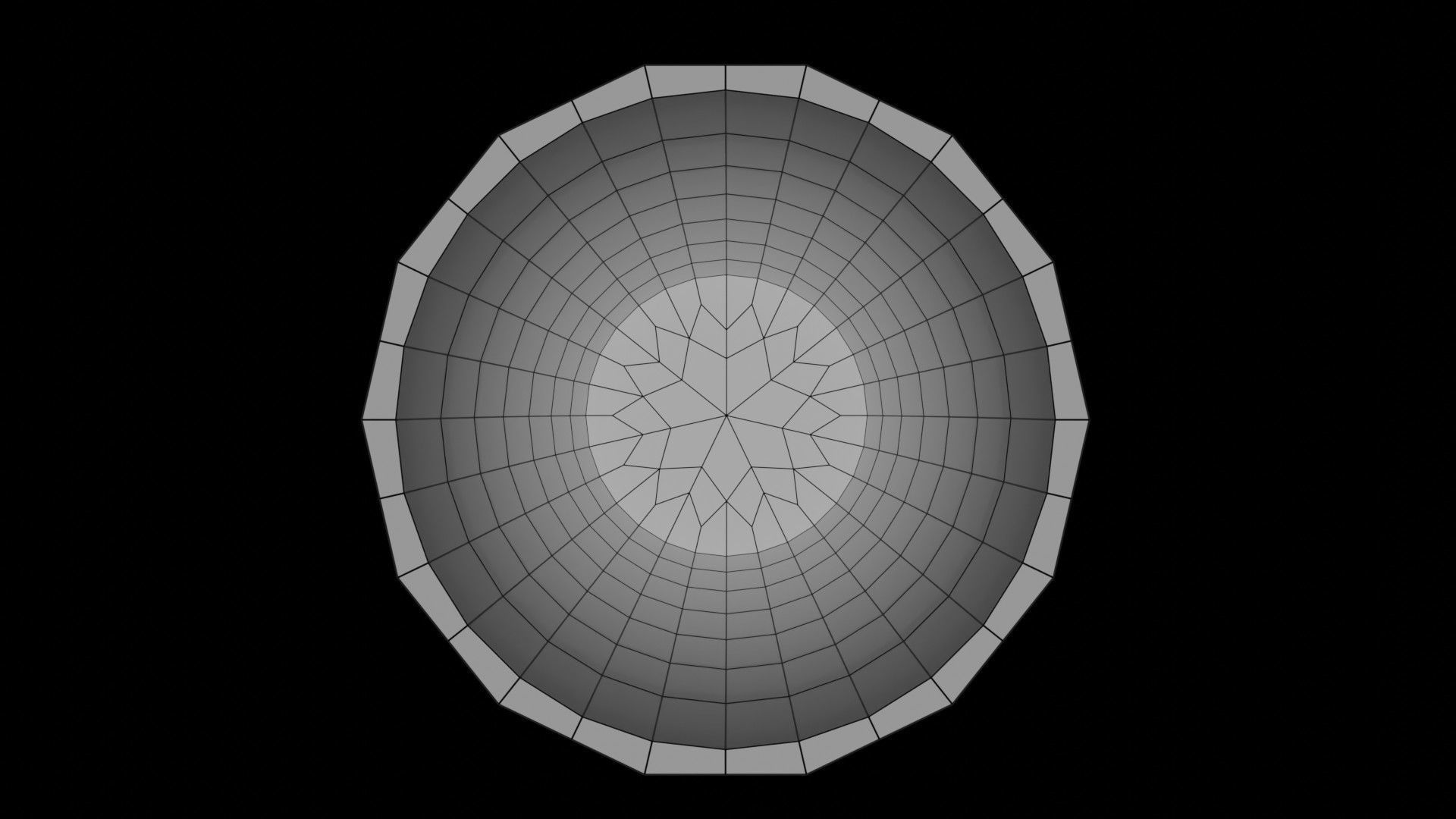 Glass II Faceted LP Lowpoly Low-poly 3D model_16