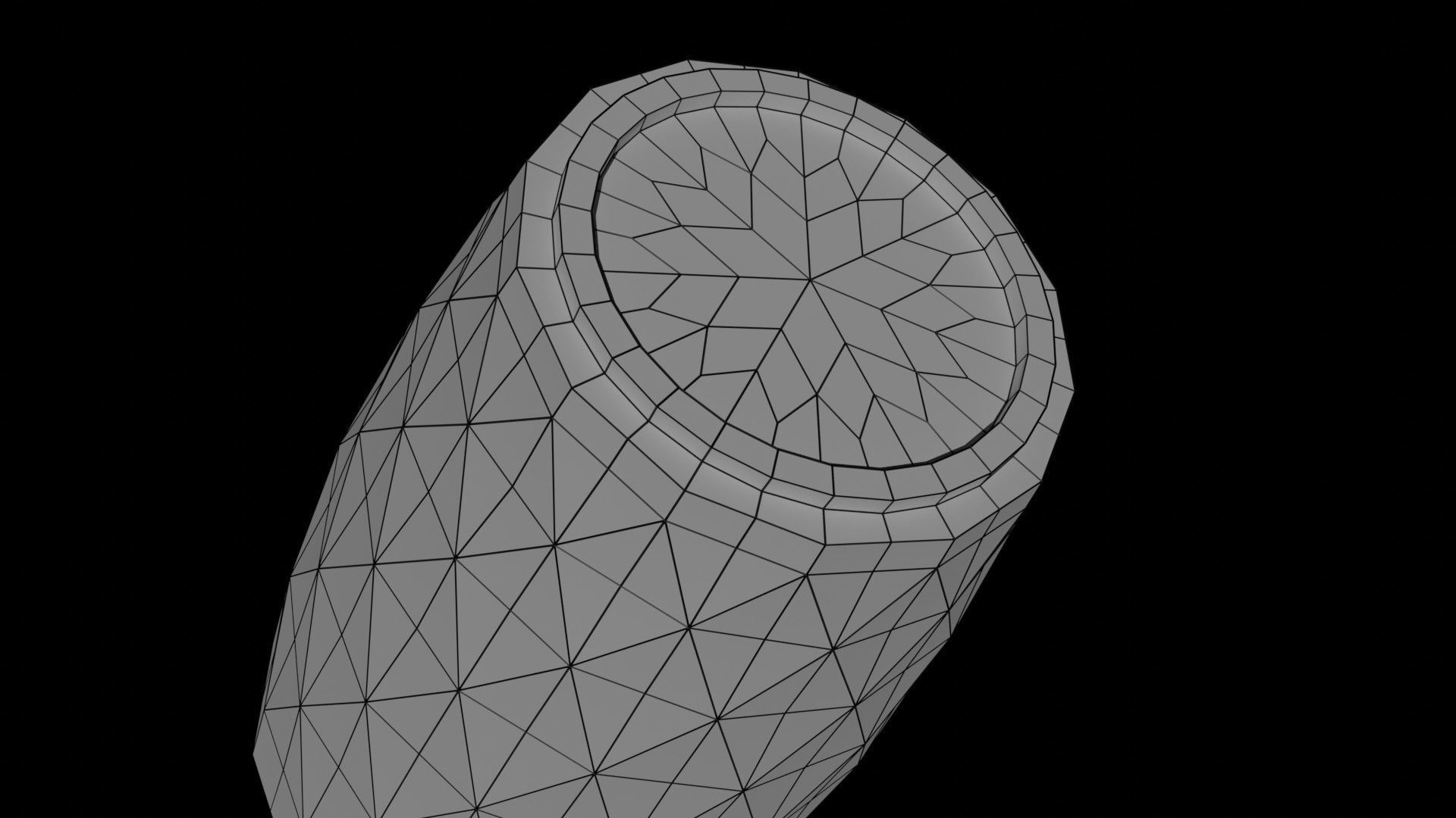 Glass II Faceted LP Lowpoly Low-poly 3D model_17