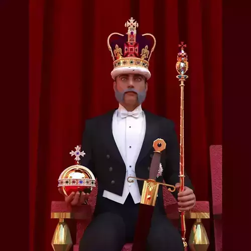Royal Orb Sceptre and Sword for DAZ Studio 3D model