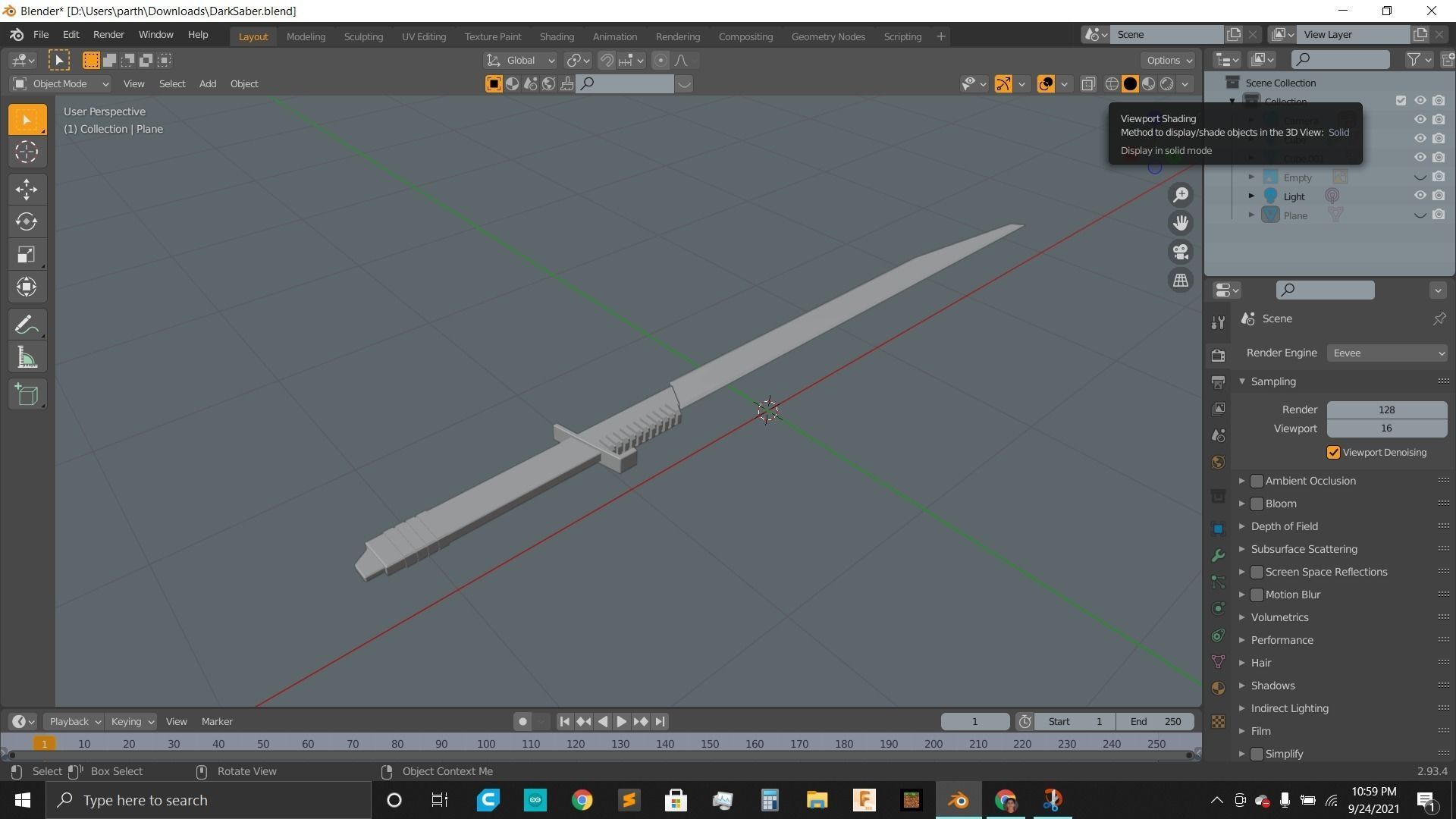 Darksaber Star-Wars 3D print model_9