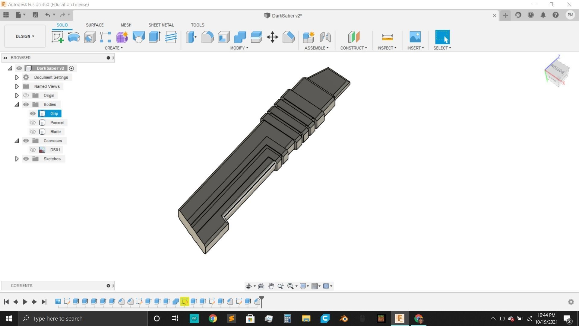 Darksaber Star-Wars 3D print model_4