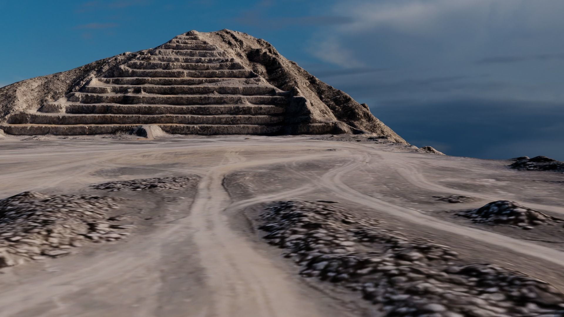 Pyramid Quarry Landscape 3D model_8