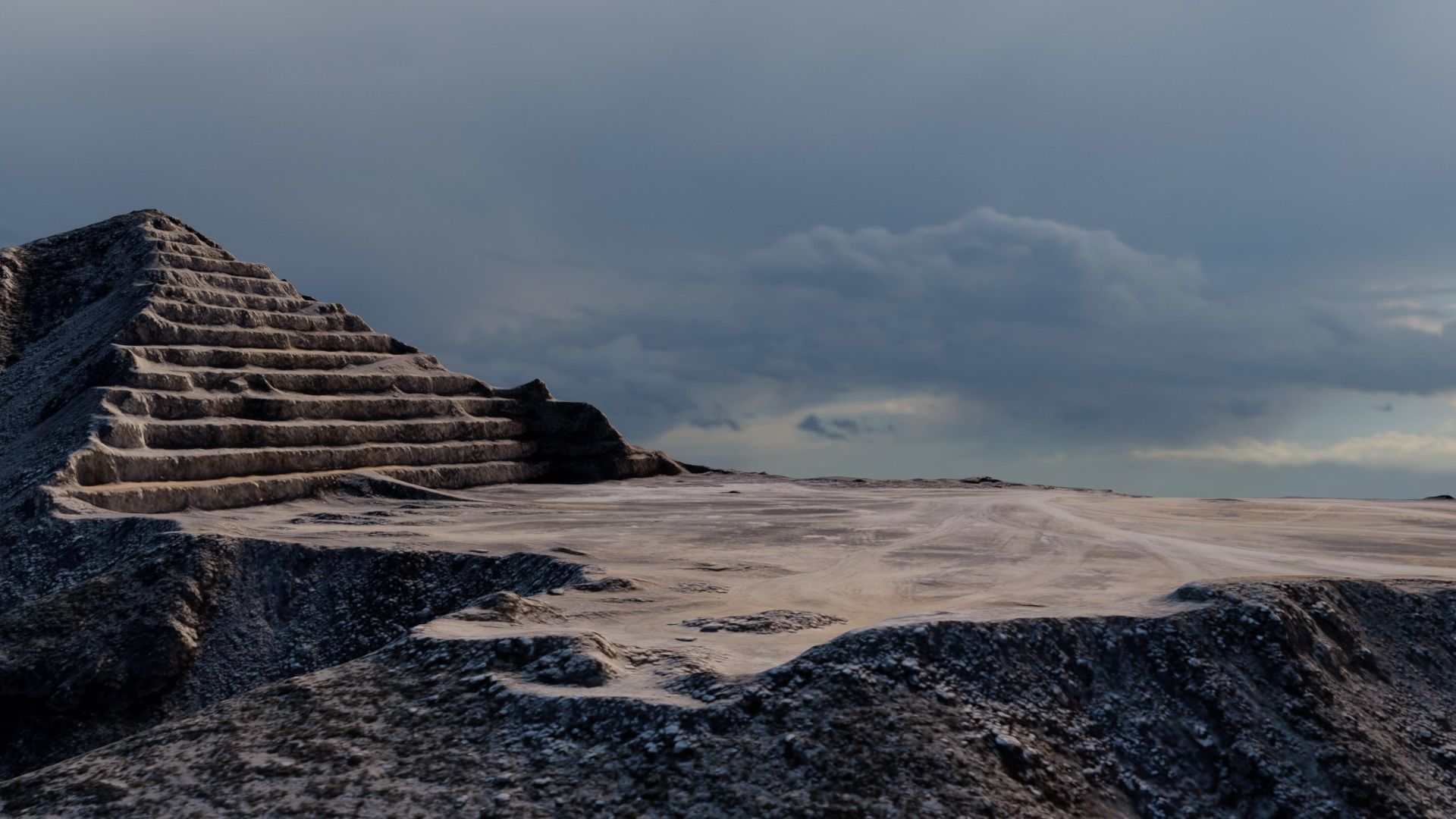 Pyramid Quarry Landscape 3D model_18