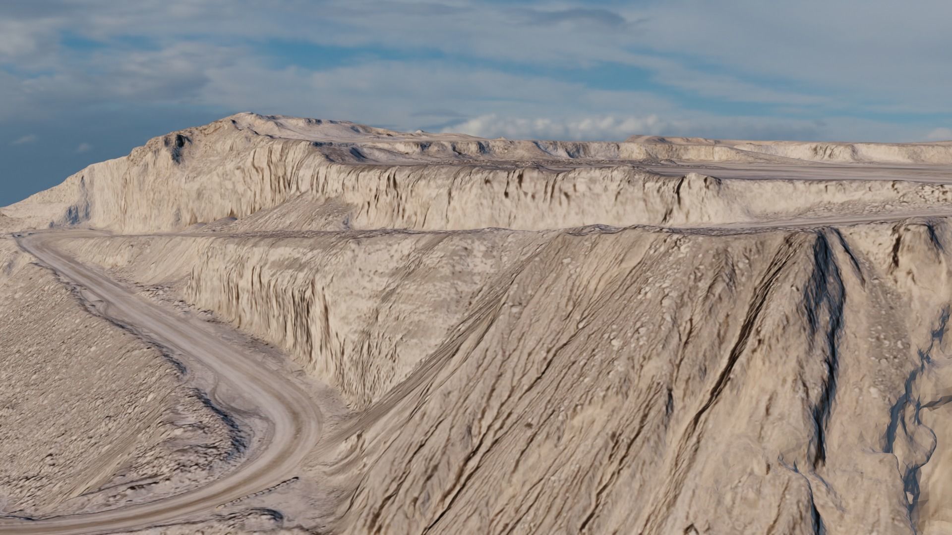 Pyramid Quarry Landscape 3D model_21